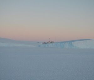 looking back toward station from the sea ice