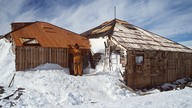 Main Hut from Mawson’s huts site in Antarctica