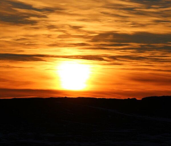 An Antarctic sunrise