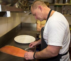 Rocket cooking in the kitchen