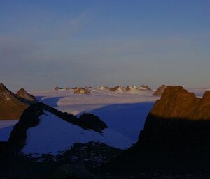 The view of the Central Masson Range from atop Gun Barrel Pass