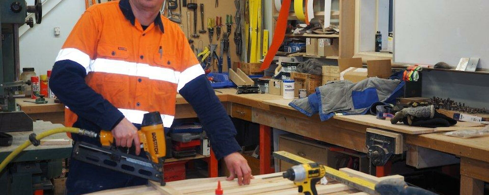 Carpenter Chris manufacturing field hut equipment
