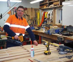 Carpenter Chris manufacturing field hut equipment