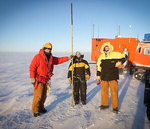 Team Cane Line — Chris, Heidi and Dan