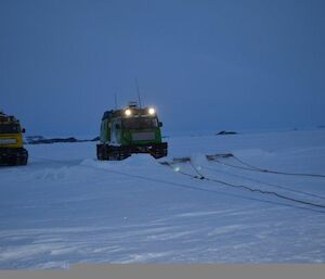 A Hägglunds recovery set up