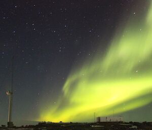 A second bright and green aurora taken from Lydia’s bedroom window