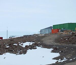 The tank-house and clean air lab at the top of the station