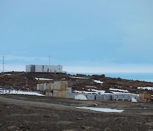 The Cosray building at the top of the station