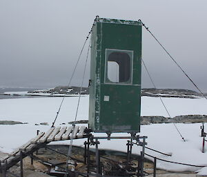 An outside toilet at Wilkes