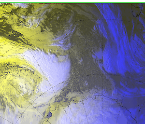 Satelite picture of airbus route