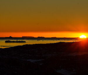 Sunset over Casey Harbour