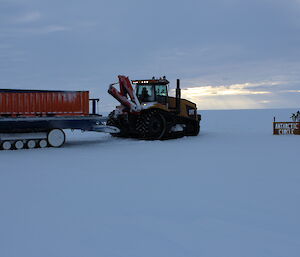 Tractor and cargo on route to Wilkins