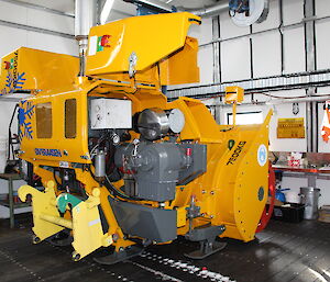 Runway machinery ready for repair