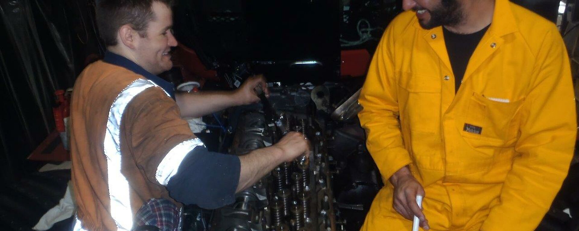 Diesel mechancis at work