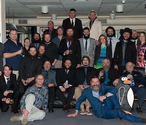 A group photo with all 27 winter expeditioners.