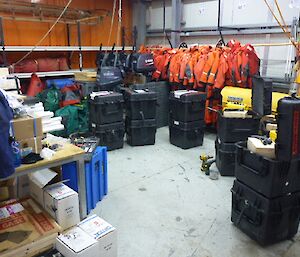 GPS units await transportation to Totten Glacier for installation