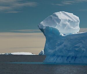 A view of icebergs off Casey station