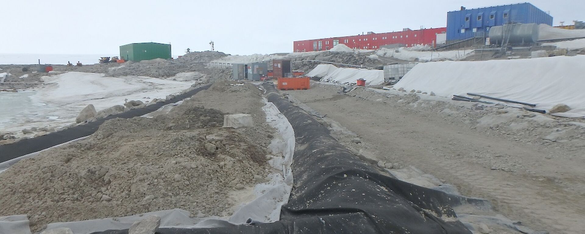 The Casey remediation site before being covered