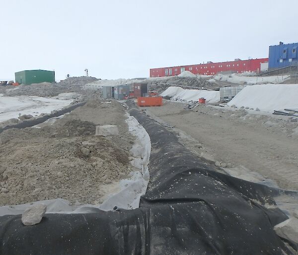 The Casey remediation site before being covered