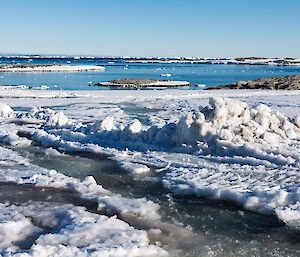 An image of a melt stream