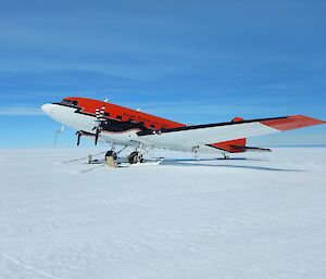 A Basler waits on the Casey Skiway