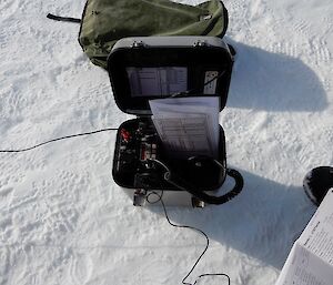 The HF radio used during the training