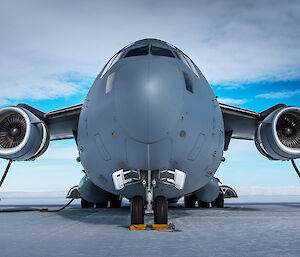 A RAAF C17 at Wilkins Aerodrome