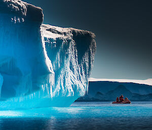 An IRB in front of large Iceberg