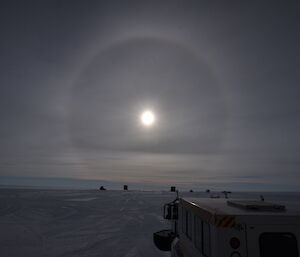 A ring of light around the sun