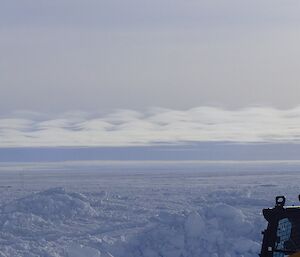 Wave like clouds