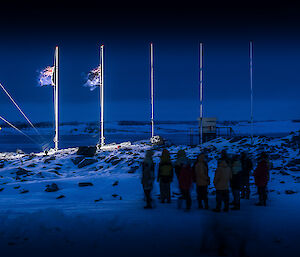 Gathered for Dawn Service, ANZAC Day 2017