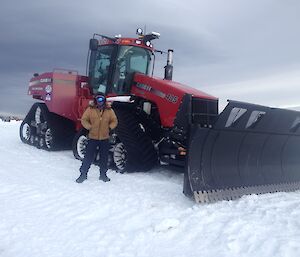 Steve and the quad track tractor