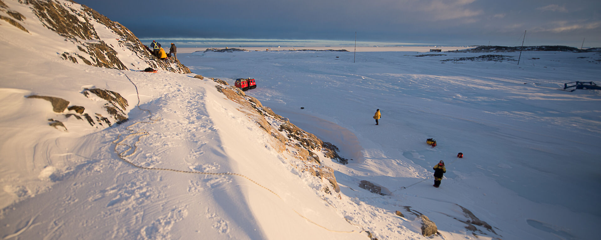 snowy hill showing SAR excercise site