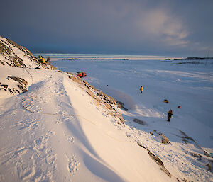 snowy hill showing SAR excercise site