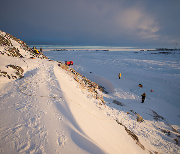 snowy hill showing SAR excercise site