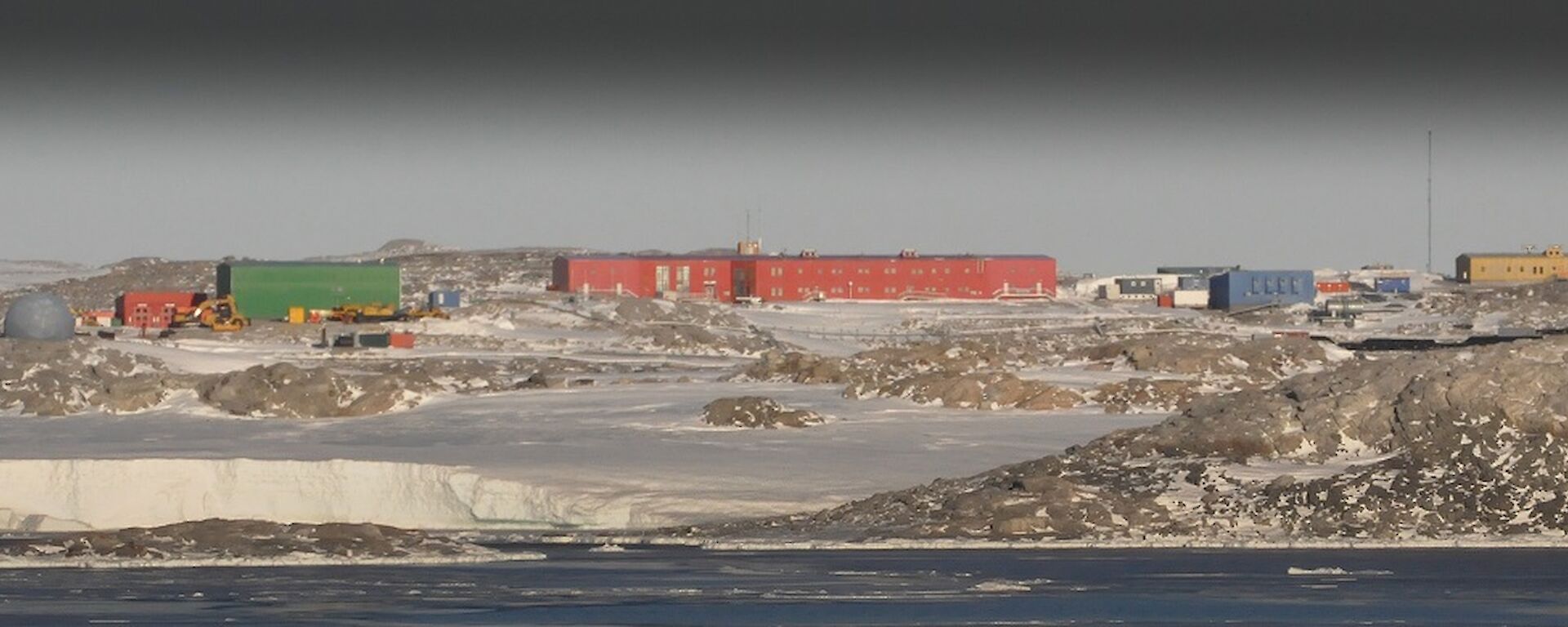 A view of the Casey station buildings from Wilkes