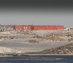 A view of the Casey station buildings from Wilkes