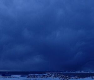 A picture showing stormy skies