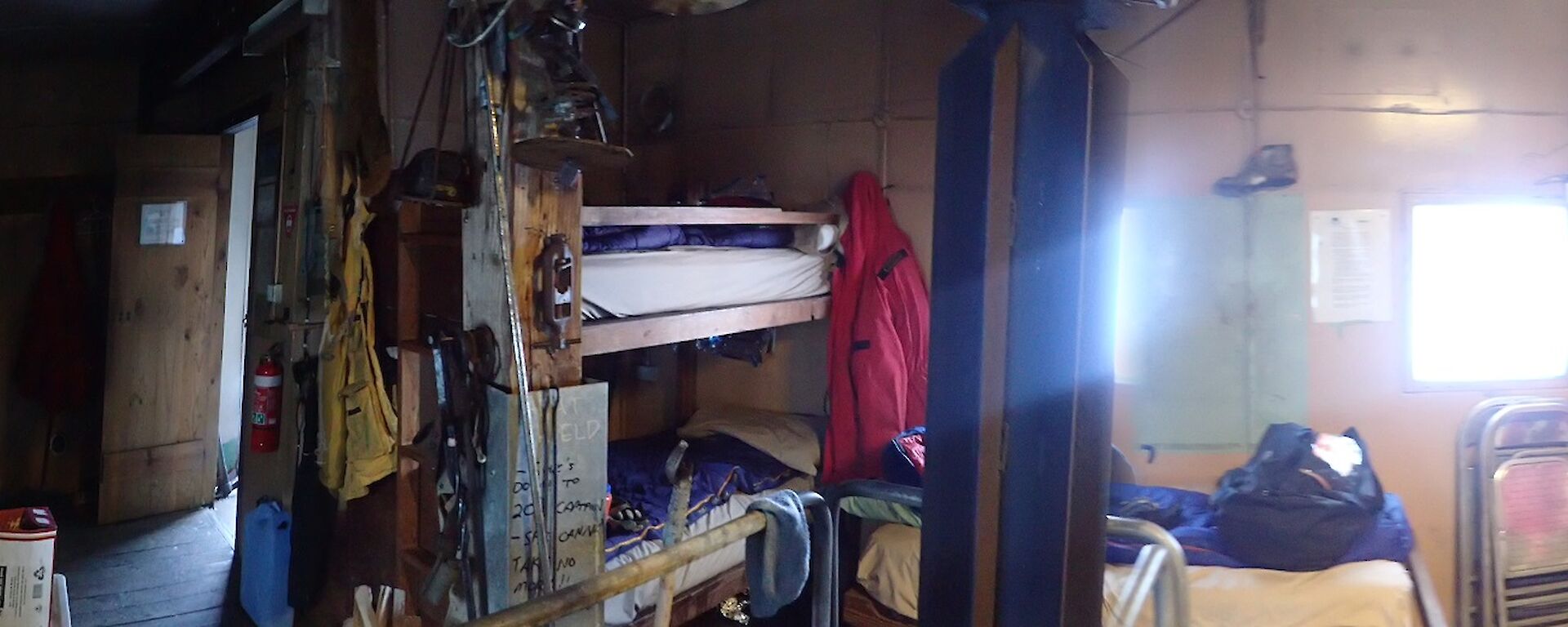 Inside photo Wilkes Hut