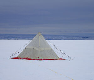 Polar pyramid on the snow