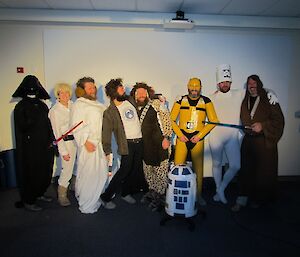 Group pf expeditioners dressed as Star Wars characters