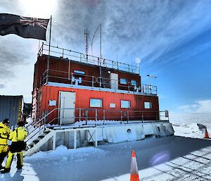 Building flying an Australian flag.