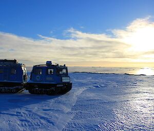 Blue Hägg out on the ice at Jacks Line.