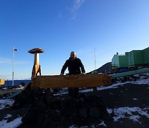 Brendan at Scott Base NZ.