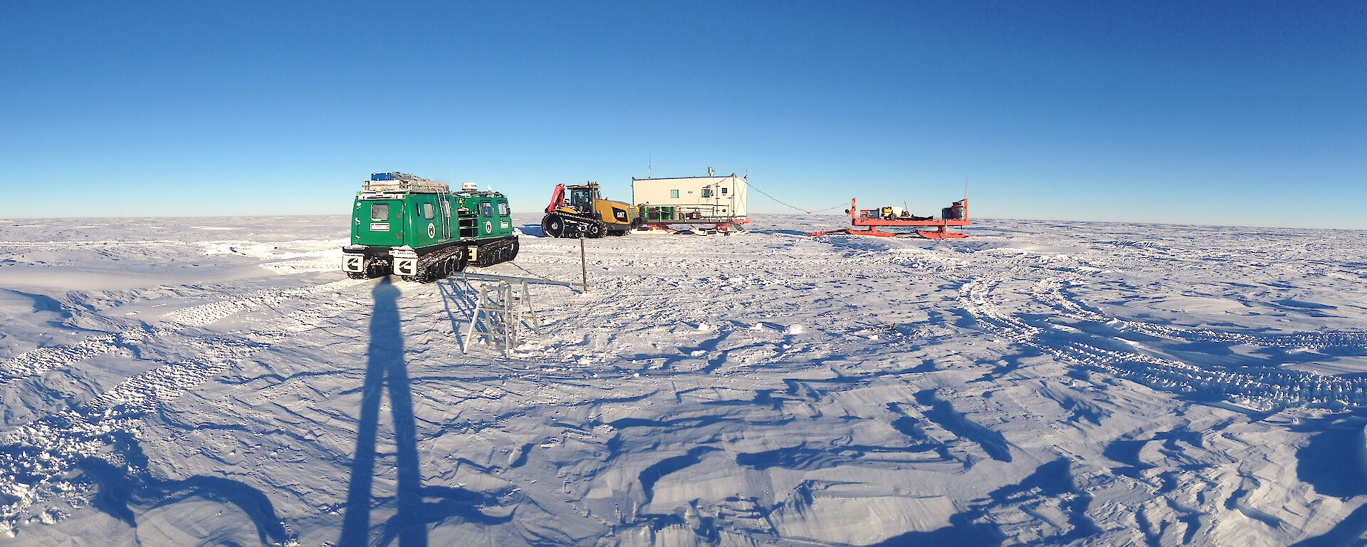 The camp set up on Law Dome.