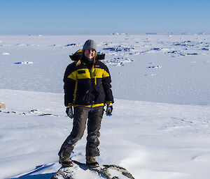 Jac in front of sea ice