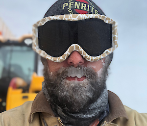 Selfie — 70 Knot Blizzard Ice Beard