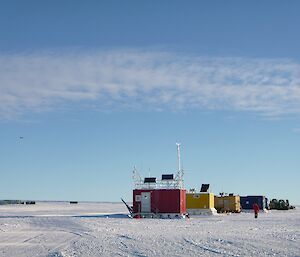 Ski landing area and camp