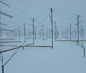 antenna farm under snow