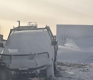 Ute buried under snow